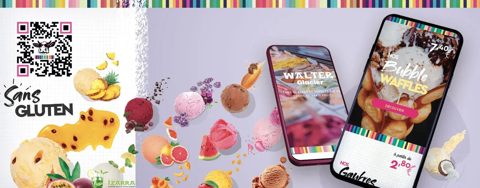 Walter Glacier, Site vitrine gourmand