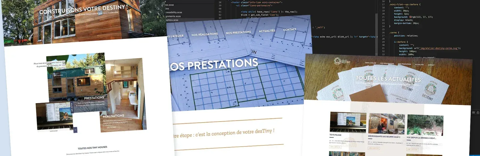 Création du site de l'Atelier Destiny