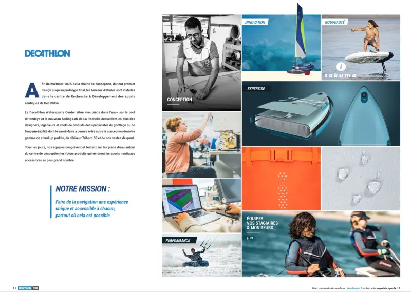 Catalogue Decathlon des sports nautiques
